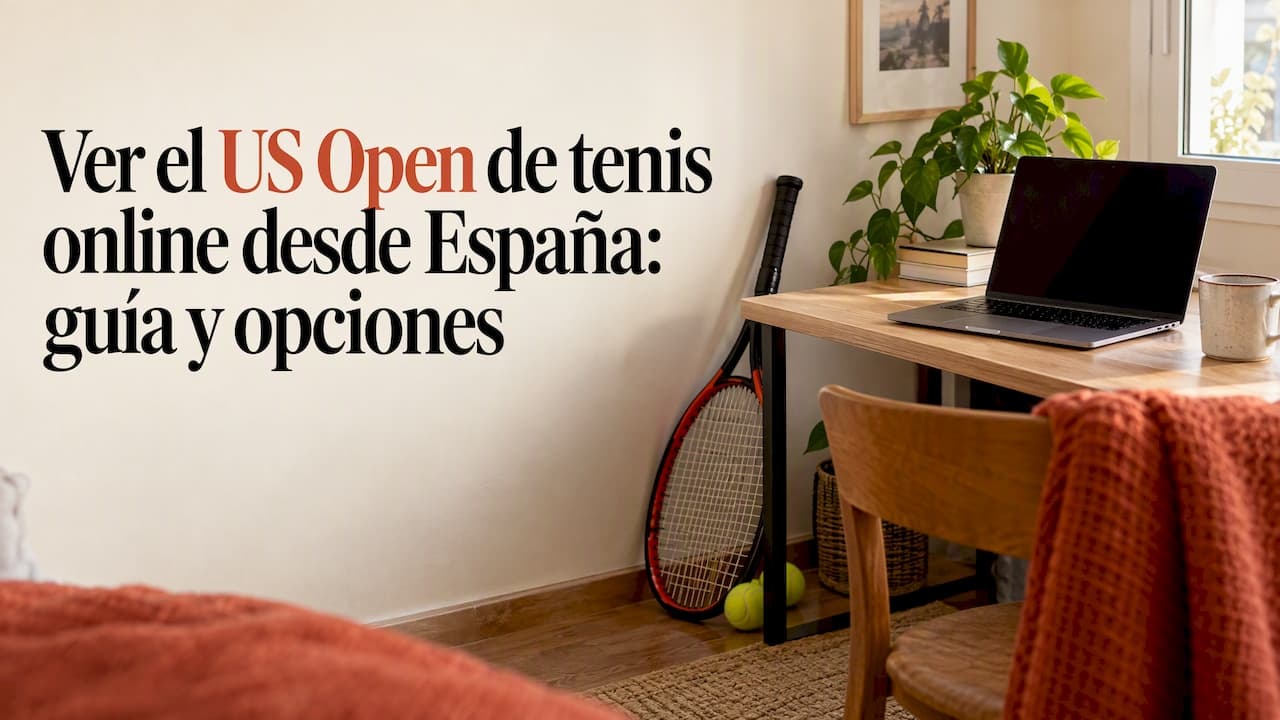 Ver el US Open de tenis online desde España: guía y opciones