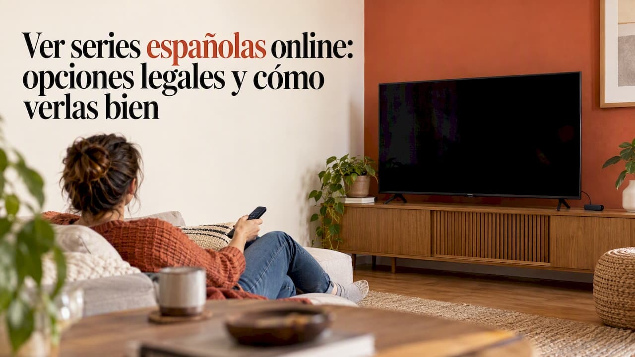 Ver series españolas online: opciones legales y cómo verlas bien